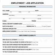 job application form