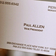 Paul Allen's card