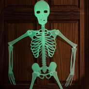 Glow-in-the-dark Skeleton Cutout