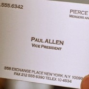 Paul Allen's Card