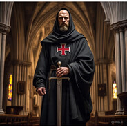 Templar Monk Devoted to God