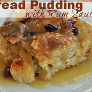 Bread Pudding With Bum Sauce