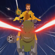 Laser-shooting Dinosaur