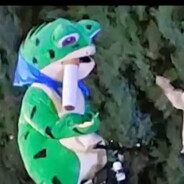 Frog Smokin A Cig