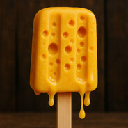 a cheese flavored popsicle