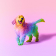 Pink and fluffy