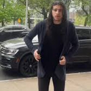black cardigan